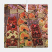 パティッセリーデプロヴァンスフランスのペストリー ガラスオーナメント (裏面)