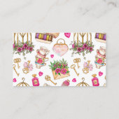 パティッセリーパティシシェフマカロンデザートフローラ 名刺 (裏面)