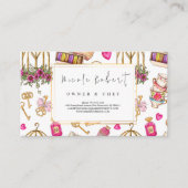 パティッセリーパティシシェフマカロンデザートフローラ 名刺 (正面)