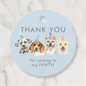 パティドッグズウォーターカラー誕生日 フェイバータグ (正面)