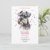 パティーで犬の誕生日パーティーしよう 招待状 (スタンド正面)