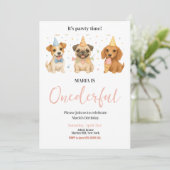 パティータイムパピードッグワンダーフル誕生日パーティー 招待状 (スタンド正面)