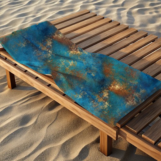 パティーナ動揺して銅像 ビーチタオル