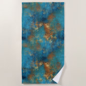 パティーナ動揺して銅像 ビーチタオル (正面)