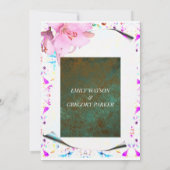 パテエレガントナ背グランジ付きフローラ枠 セーブザデート (裏面)