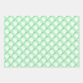 パテエレガントルグリーンイエロー&ブルーダイヤモンドタフテッド ラッピングペーパーシート (正面)