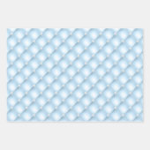 パテエレガントルグリーンイエロー&ブルーダイヤモンドタフテッド ラッピングペーパーシート (正面3)