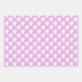 パテエレガントルブルー、パープル&ピンクダイヤモンドタフテッド ラッピングペーパーシート (正面3)