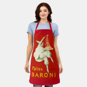 パテスバローニカピエロヴィンテージ広告 エプロン (着用した状態)