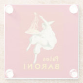 パテスバローニカピエロヴィンテージ広告 ガラスコースター (裏面)