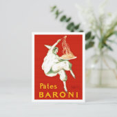 パテスバローニカピエロヴィンテージ広告 ポストカード (スタンド正面)