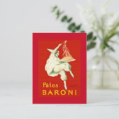 パテスバローニカピエロヴィンテージ広告 ポストカード (スタンド正面)