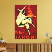 パテスバローニヴィンテージポスターヨーロッパ キャンバスプリント (インサイチュ (リビング))