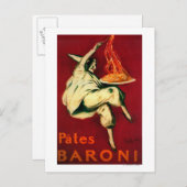 パテスバローニヴィンテージポスターヨーロッパ ポストカード (正面/裏面)