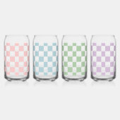 パテパーソナライズされたンエレガントの4色をチェック ガラス缶 (右)