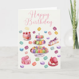 パテフランスのスリー図解入りの、写真付きの誕生日 カード