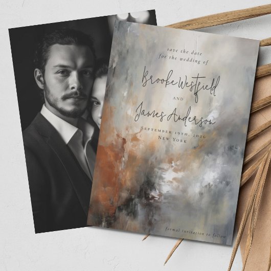 パテモダンリー結婚抽象芸術コンテンポラリーズ セーブザデート