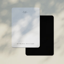 パテモダンルなモノグラムのイニシャルおよび名札カード ノートカード