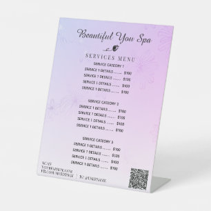 *~*パテルグラデーションレインボーテーブル台座標識 台座サイン