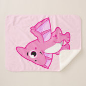 パテロダクチルの可愛いイラストレーション。 シェルパブランケット (正面(横))