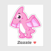 パテロダクチルの可愛いイラストレーション。 シール (シート)