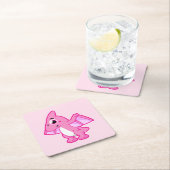 パテロダクチルの可愛いイラストレーション。 スクエアペーパーコースター (インサイチュ)