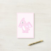 パテロダクチルの可愛いイラストレーション。 ポストイット (デスク上)