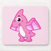パテロダクチルの可愛いイラストレーション。 マウスパッド (正面)