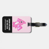 パテロダクチルの可愛いイラストレーション。 ラゲッジタグ (裏面横)