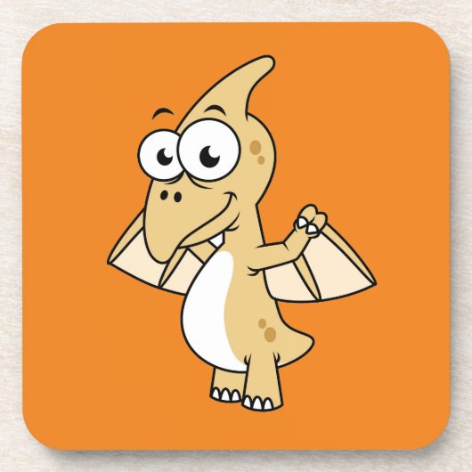 パテロダクチルの可愛いイラストレーション。2 コースター (正面)