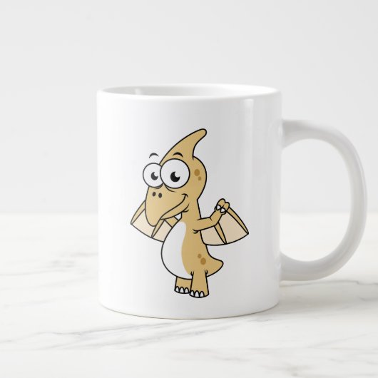 パテロダクチルの可愛いイラストレーション。2 ジャンボコーヒーマグカップ (右)