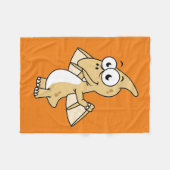 パテロダクチルの可愛いイラストレーション。2 フリースブランケット (正面(横))