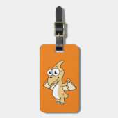 パテロダクチルの可愛いイラストレーション。2 ラゲッジタグ (正面縦)