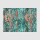 パテ動揺してィナ銅ヴィンテージメタルの外観 薄葉紙 (正面)