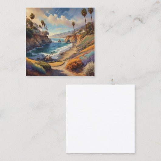 パテ色彩の鮮やかィー芸術的ルに、鮮明に私を スクエア名刺 (正面/裏面)