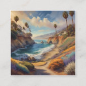 パテ色彩の鮮やかィー芸術的ルに、鮮明に私を スクエア名刺 (正面)