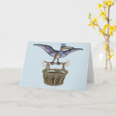 パテ運ラノドン カード (黄色い花)