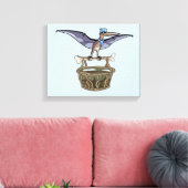 パテ運ラノドン キャンバスプリント (インサイチュ (リビング))