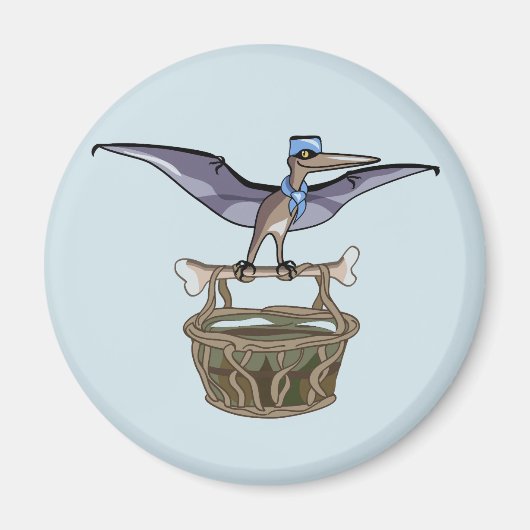 パテ運ラノドン マグネット (正面)