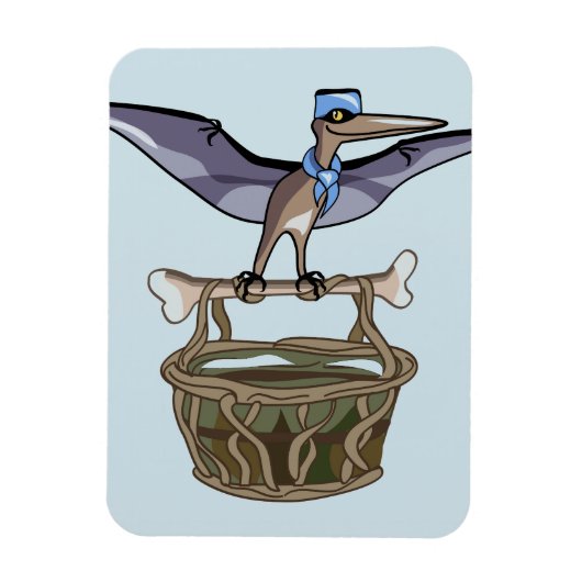 パテ運ラノドン マグネット (縦)