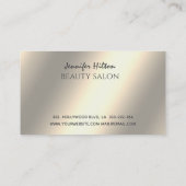 パテ魅力的ィナ金ゴールドまばたきメイク目 名刺 (裏面)