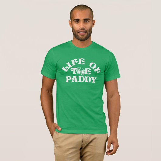 パデおもしろいィーグループのSt patricks dayライフ Tシャツ (正面フル)