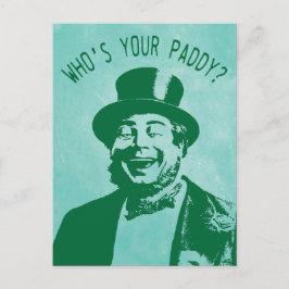 パデおもしろいッドSaint patricks day ポストカード