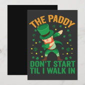 パディが私と一緒に入場するまでパレードは始まらない 招待状 (正面/裏面)