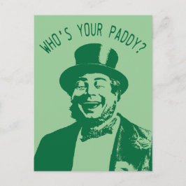 パディとは誰だSaint patricks day ポストカード