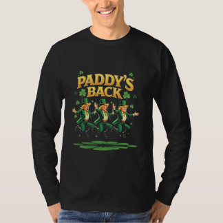 パディのバック・ファニー・トランプ聖パトリックの日ヒョウ柄 Tシャツ