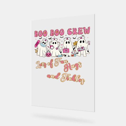 パディアクトラナースおもしろいハロウィーンデザインエッセンシャルT アクリルサイン (傾斜)