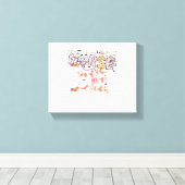 パディアクトラナースおもしろいハロウィーンデザインエッセンシャルT キャンバスプリント (インサイチュ (ウッドフロア))