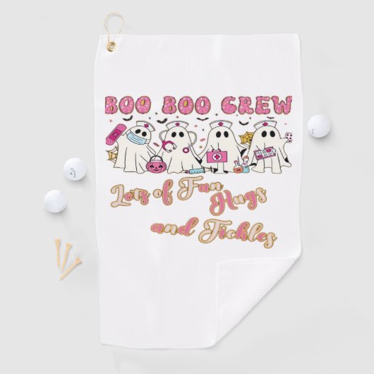 パディアクトラナースおもしろいハロウィーンデザインエッセンシャルT ゴルフタオル (インサイチュ)