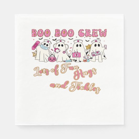 パディアクトラナースおもしろいハロウィーンデザインエッセンシャルT スタンダードランチョンナプキン (正面)